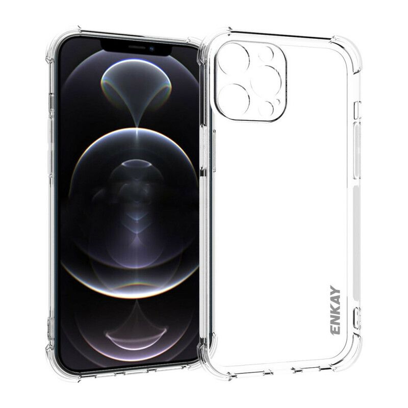 Hoesje iPhone 13 Pro Max Combo Case En Scherm Van Gehard Glas Enkay