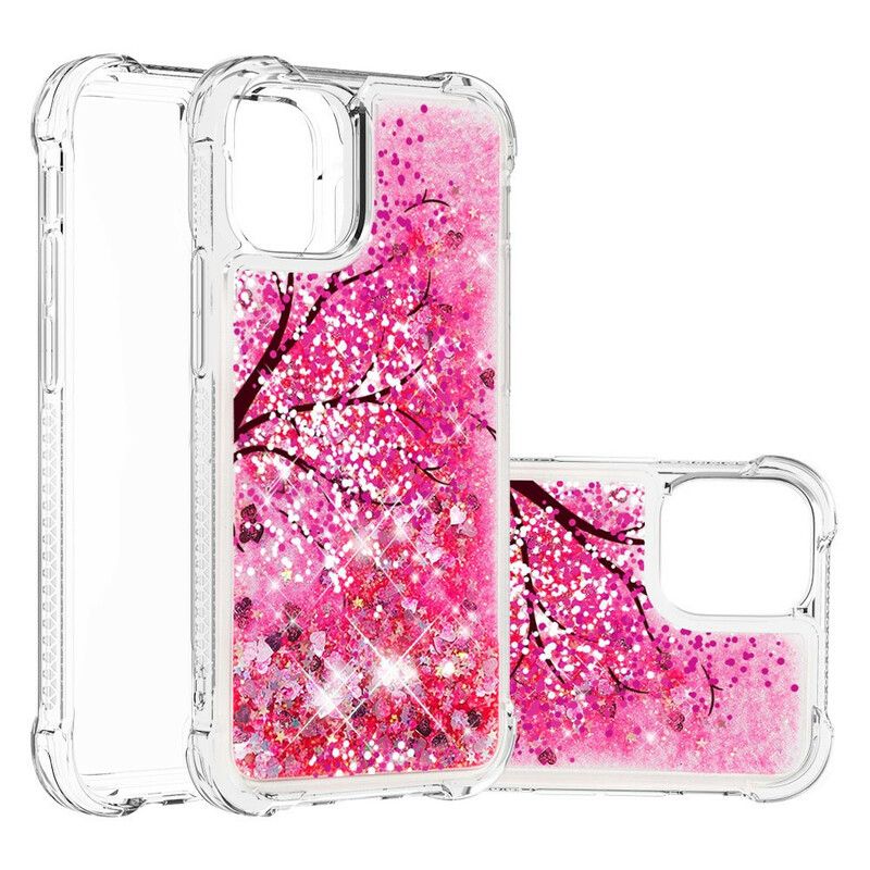 Hoesje iPhone 13 Pro Max Glitterboom Bescherming Hoesje