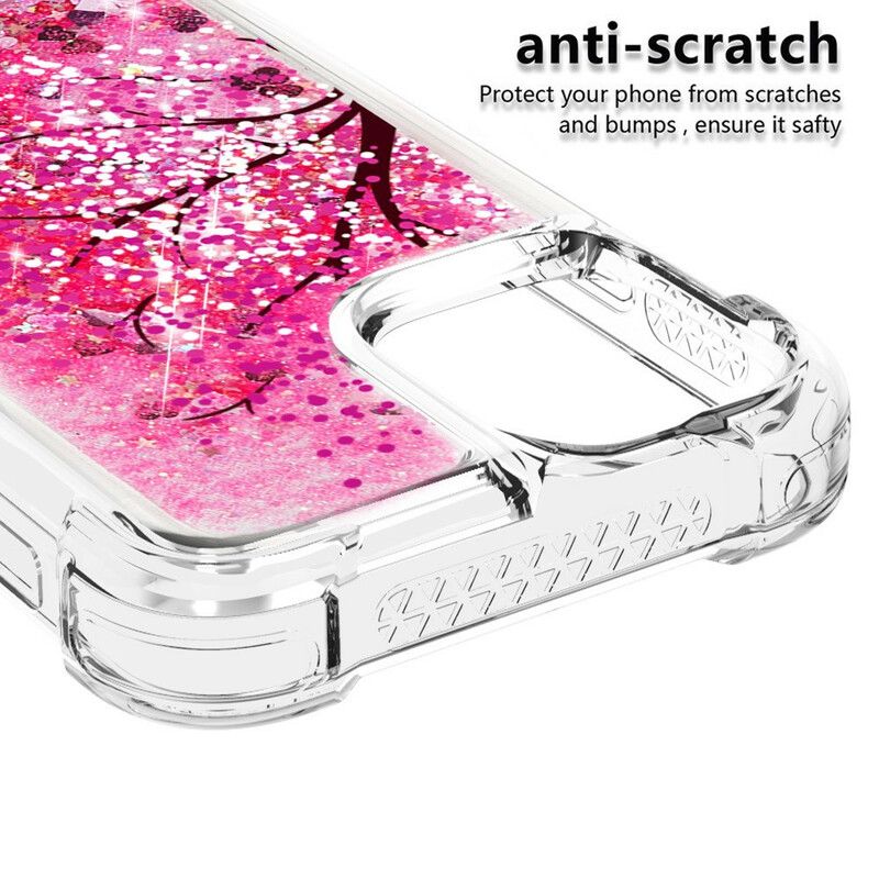 Hoesje iPhone 13 Pro Max Glitterboom Bescherming Hoesje