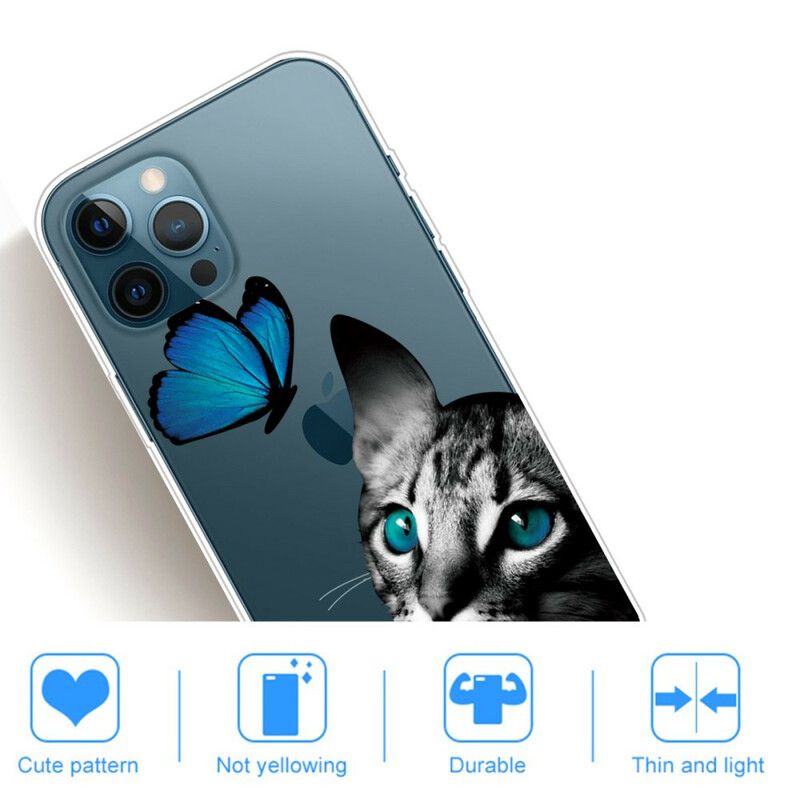 Hoesje iPhone 13 Pro Max Kat En Vlinder