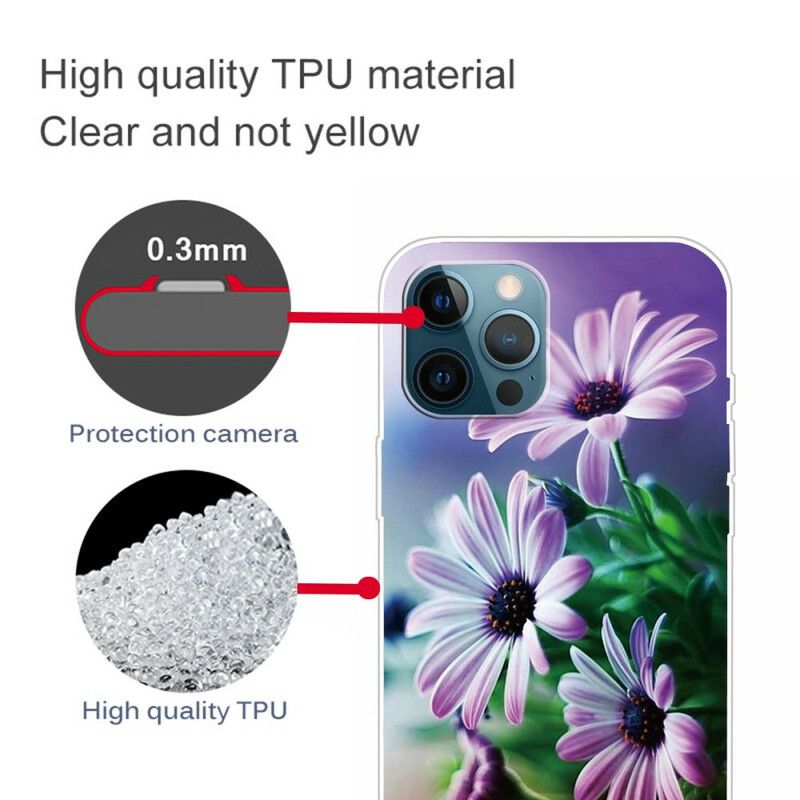 Hoesje iPhone 13 Pro Max Realistische Bloemen