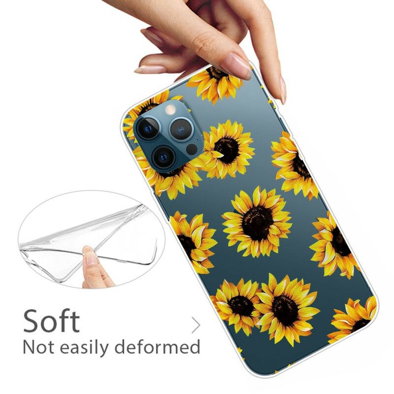 Hoesje iPhone 13 Pro Max Zonnebloemen