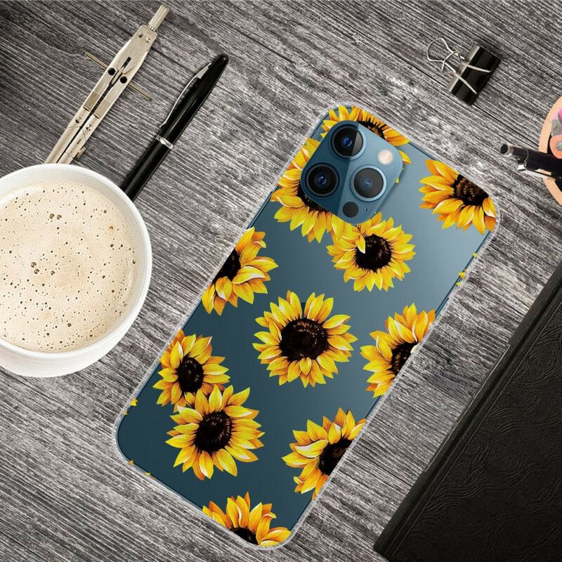 Hoesje iPhone 13 Pro Max Zonnebloemen