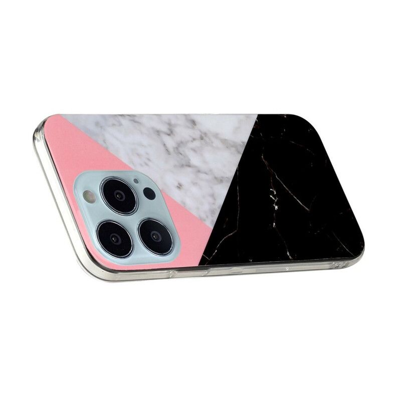 Hoesje Voor iPhone 13 Pro Max Marmer Geometrieën