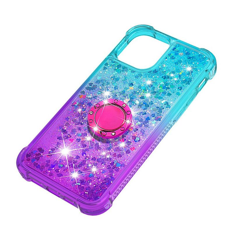 Hoesje Voor iPhone 13 Pro Max Pailletten Ring-houder