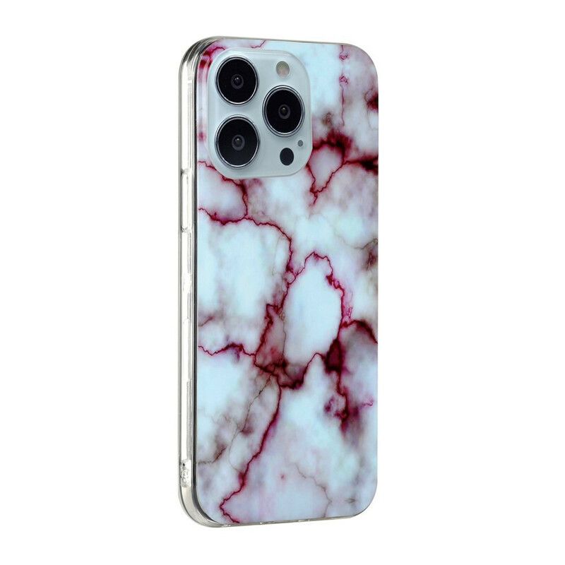 Hoesje Voor iPhone 13 Pro Max Vereenvoudigd Marmer