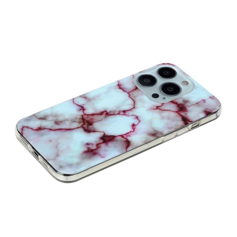 Hoesje Voor iPhone 13 Pro Max Vereenvoudigd Marmer