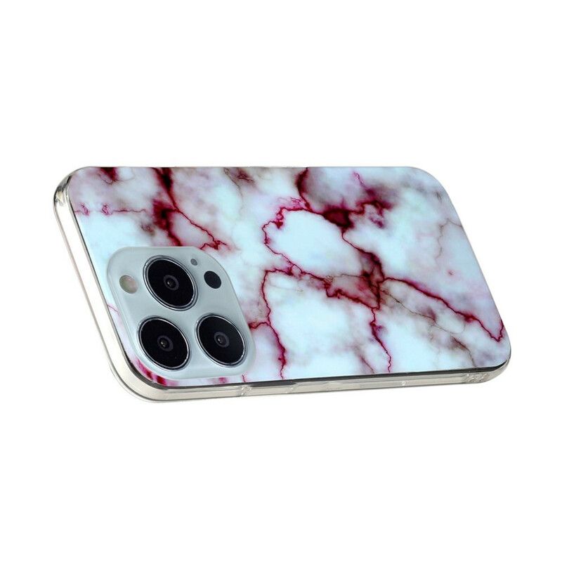 Hoesje Voor iPhone 13 Pro Max Vereenvoudigd Marmer