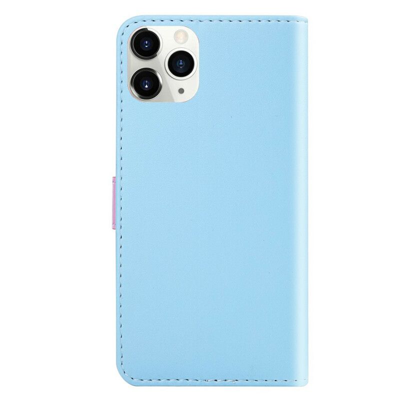 Leren Hoesje iPhone 13 Pro Max Driekleurig Leereffect Bescherming Hoesje