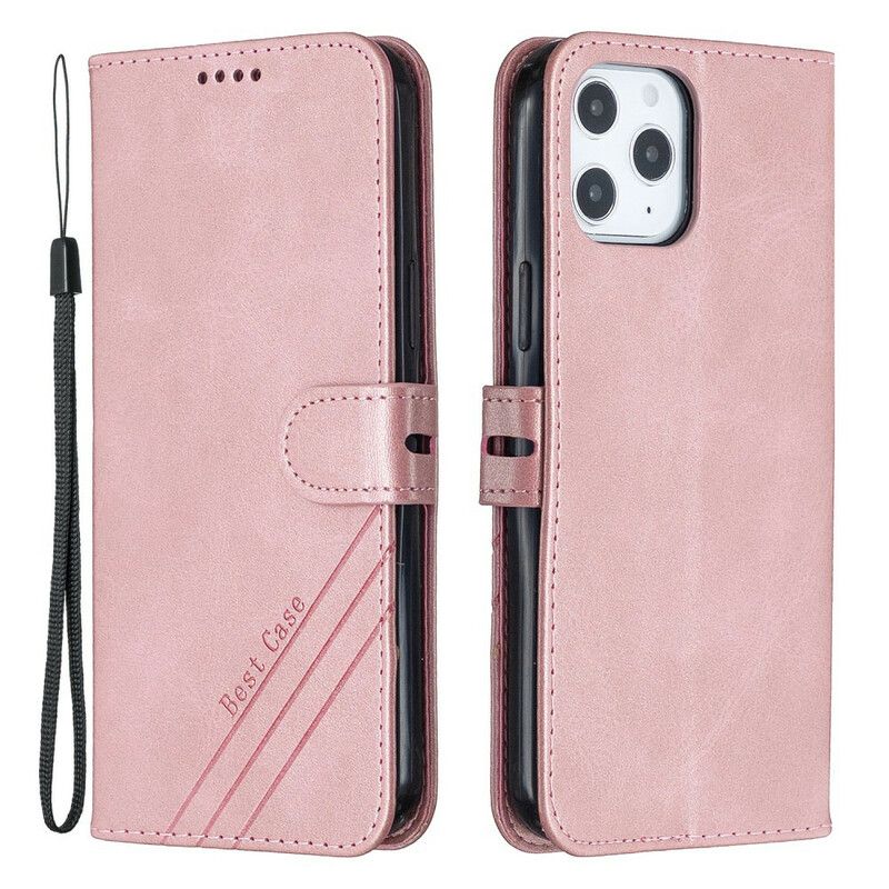 Leren Hoesje iPhone 13 Pro Max Kunstleer Beste Case Bescherming Hoesje