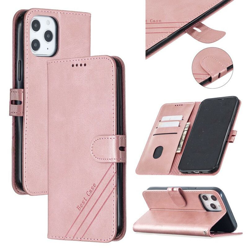 Leren Hoesje iPhone 13 Pro Max Kunstleer Beste Case Bescherming Hoesje