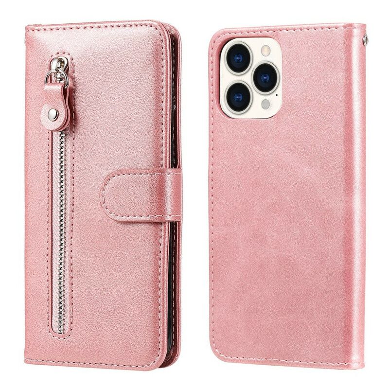 Leren Hoesje iPhone 13 Pro Max Vintage Portemonnee Bescherming Hoesje