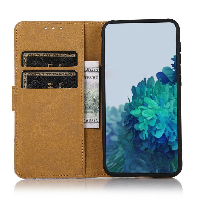 Leren Hoesje Voor iPhone 13 Pro Max Eiffeltoren In De Herfst