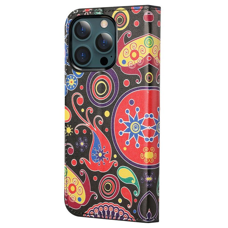 Leren Hoesje Voor iPhone 13 Pro Max Ontwerp Galaxy