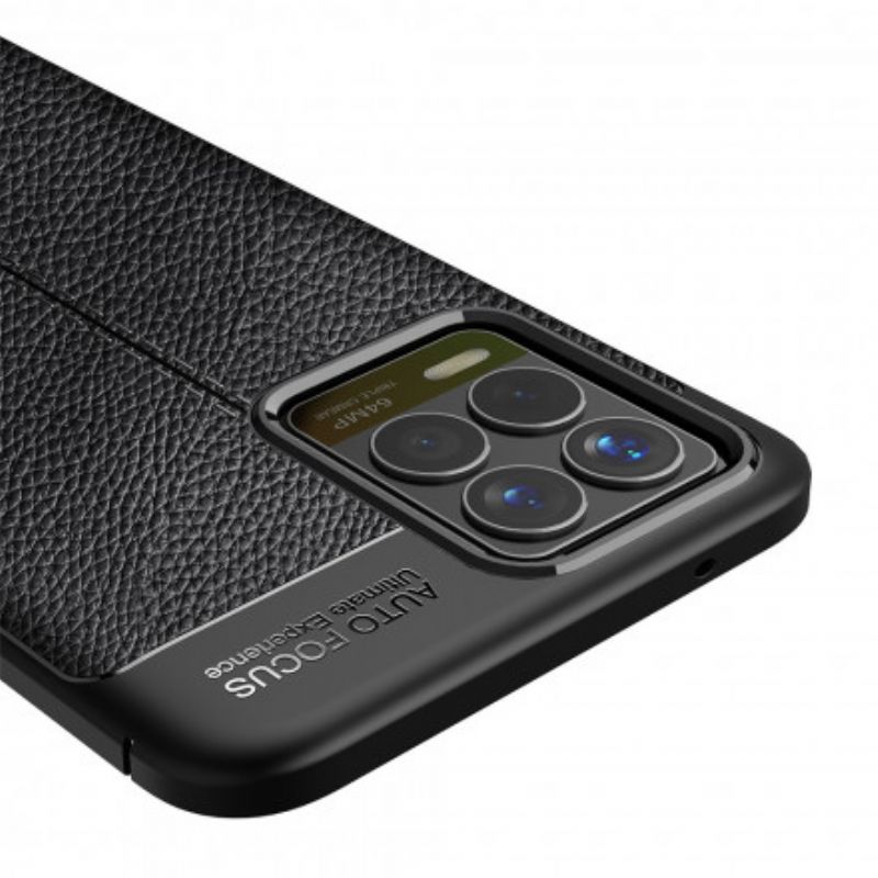 Case Hoesje Realme 8 / 8 Pro Telefoonhoesje Dubbellijns Litchi-leereffect