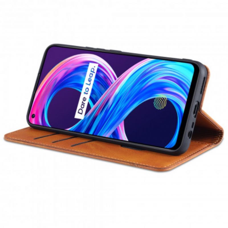 Folio-hoesje Realme 8 / 8 Pro Azns Lederen Stijl