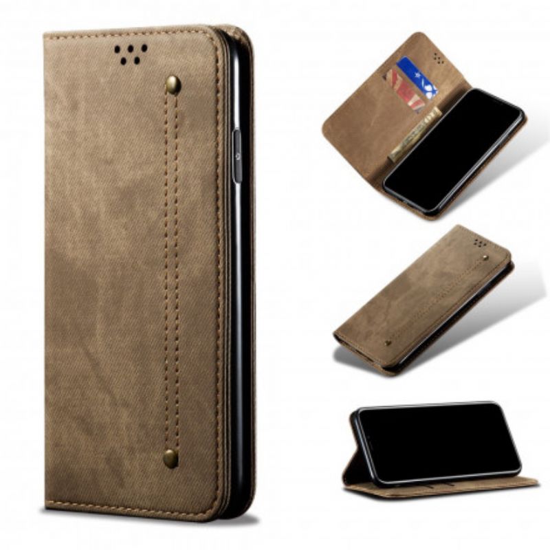 Folio-hoesje Realme 8 / 8 Pro Denim Stof