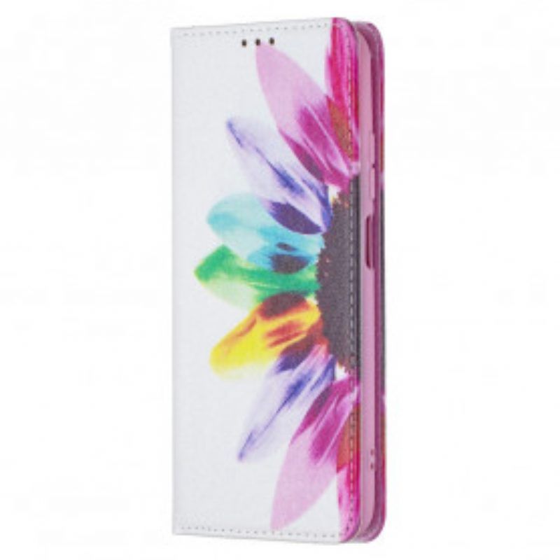 Bescherming Hoesje voor Xiaomi Redmi Note 10 / 10S Folio-hoesje Waterverf Bloem