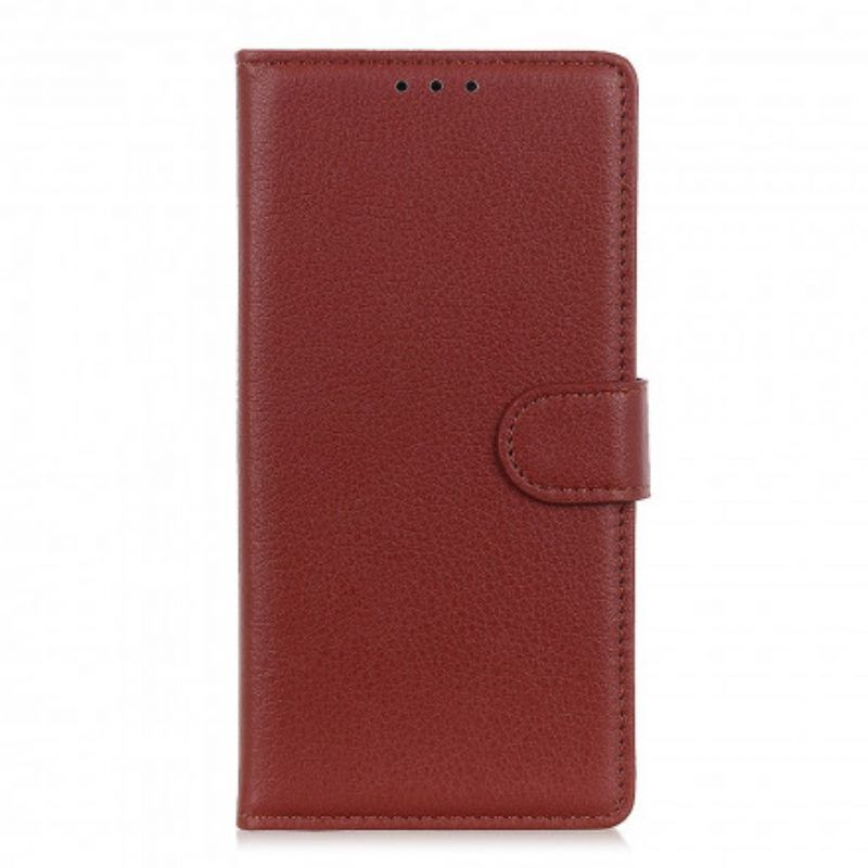 Folio-hoesje voor Xiaomi Redmi Note 10 / 10S Premium Litchi-leereffect