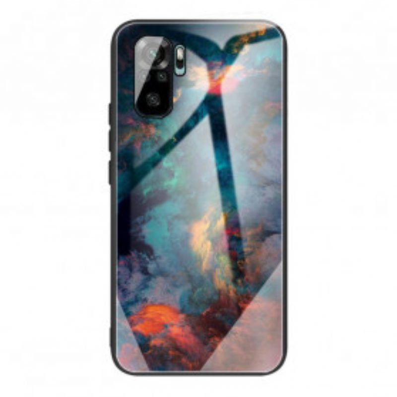 Hoesje voor Xiaomi Redmi Note 10 / 10S Hemel Gehard Glas