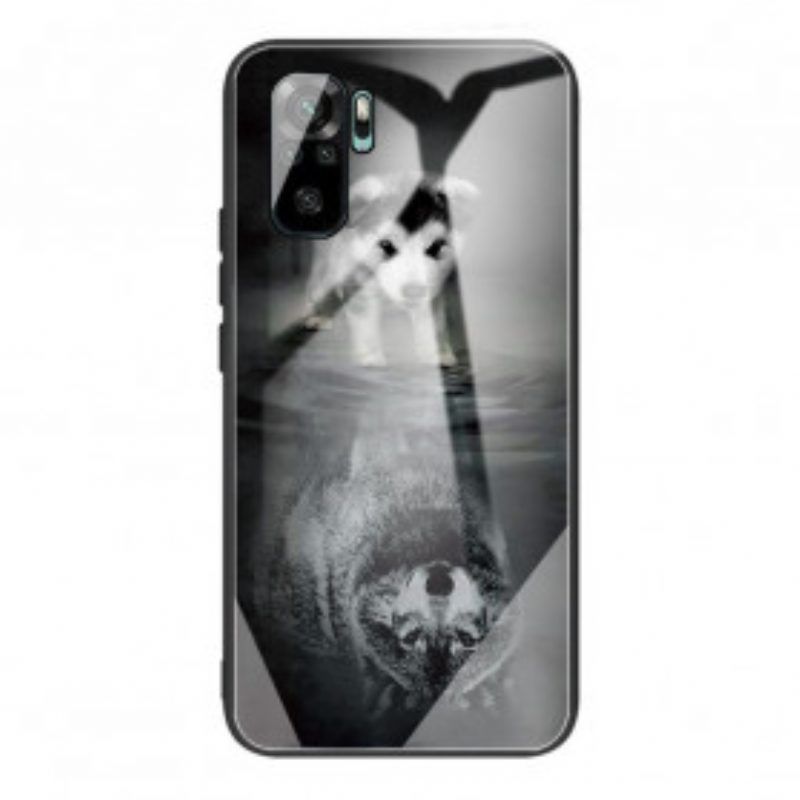 Hoesje voor Xiaomi Redmi Note 10 / 10S Puppy Dream Gehard Glas