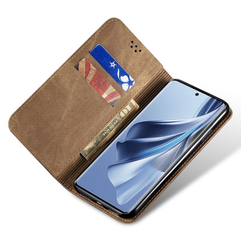 Folio-hoesje Oppo Reno 12 Pro 5g Jeansstof