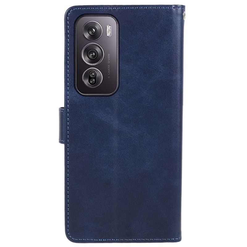 Leren Hoesje Voor Oppo Reno 12 Pro 5g Ledereffect