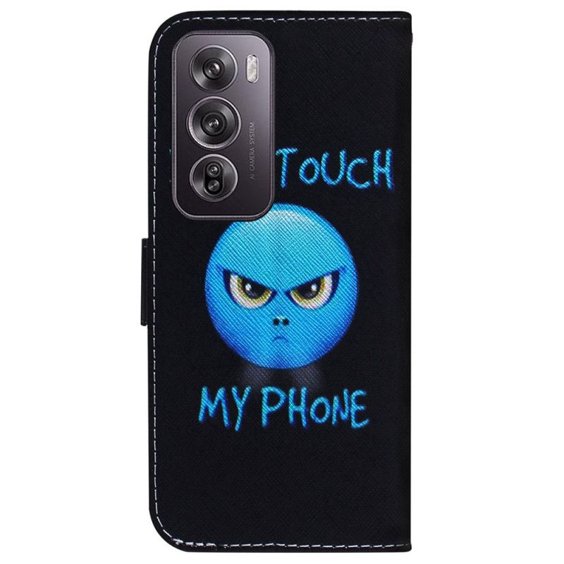 Leren Hoesje Voor Oppo Reno 12 Pro 5g Telefoon-emoji