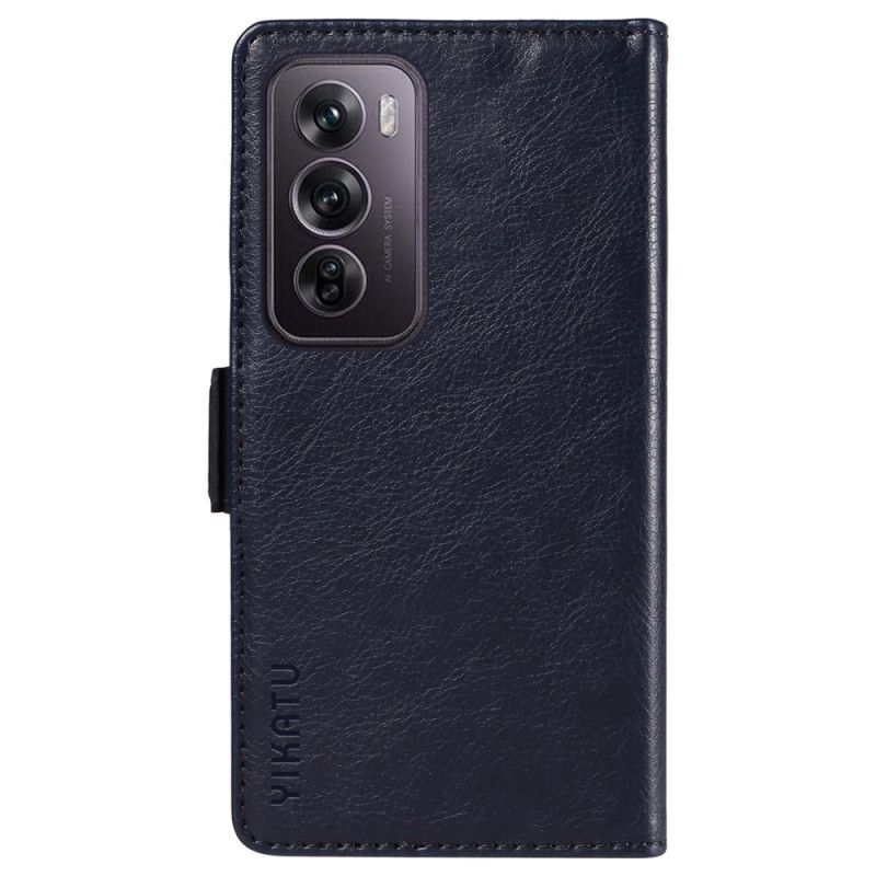 Leren Hoesje Voor Oppo Reno 12 Pro 5g Vintage Yikatu