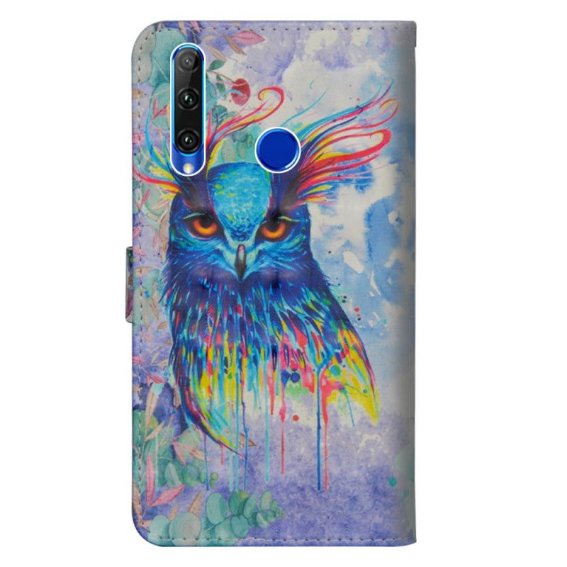 Bescherming Hoesje Honor 20e / 20 Lite Telefoonhoesje Aquarel Vogel