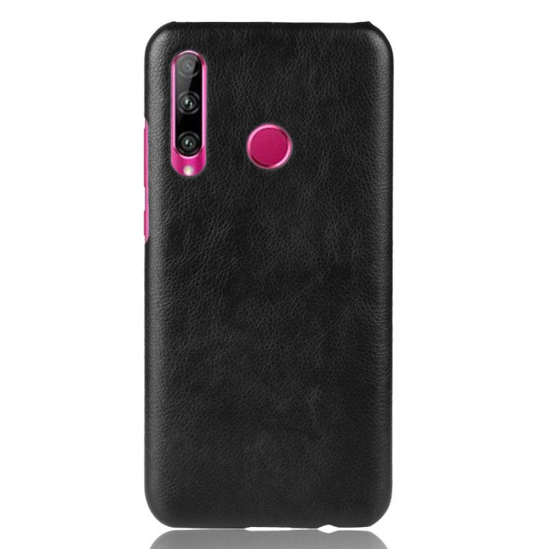 Case Hoesje Honor 20e / 20 Lite Zwart Telefoonhoesje Prestatie Lychee Leereffect