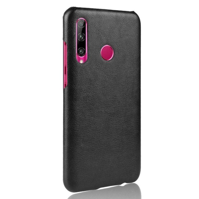 Case Hoesje Honor 20e / 20 Lite Zwart Telefoonhoesje Prestatie Lychee Leereffect