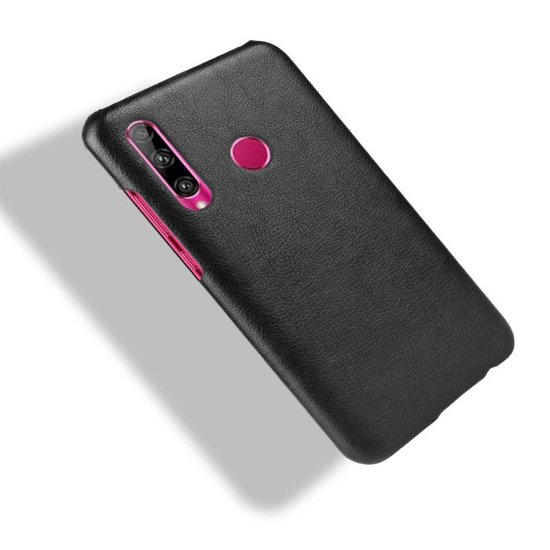 Case Hoesje Honor 20e / 20 Lite Zwart Telefoonhoesje Prestatie Lychee Leereffect