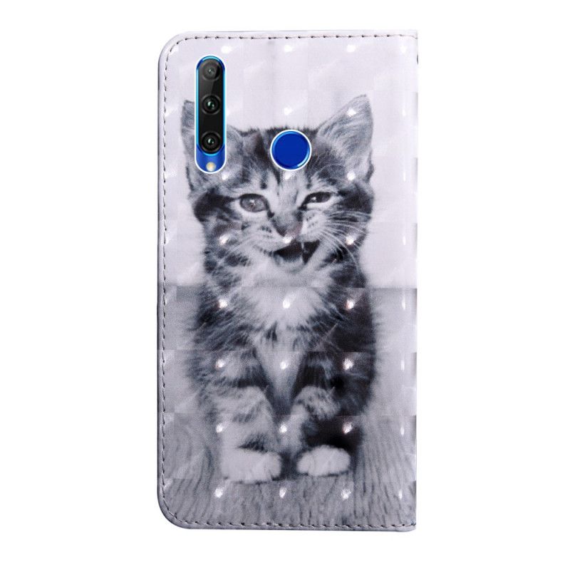 Cover Folio-hoesje Honor 20e / 20 Lite Telefoonhoesje Negeer Het Kitten