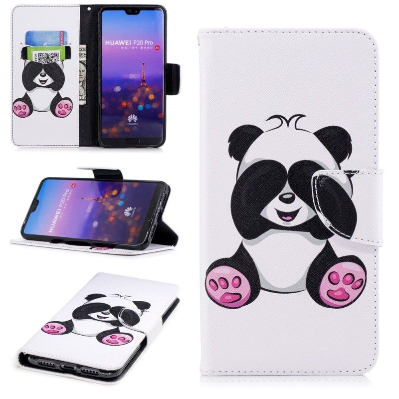 Bescherming Hoesje Huawei P20 Pro Telefoonhoesje Leuke Panda