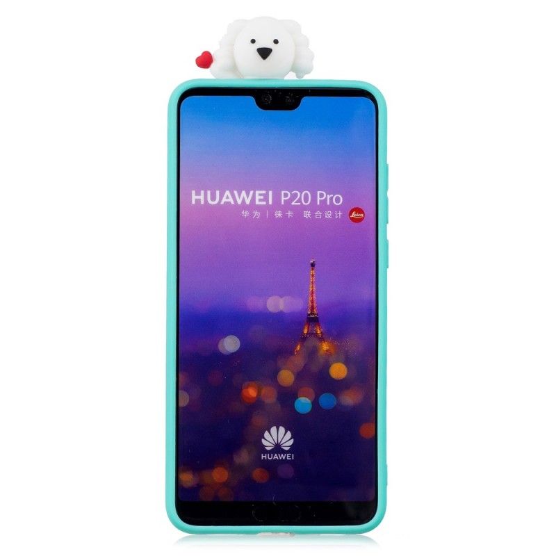 Case Hoesje Huawei P20 Pro Telefoonhoesje 3D Hond In De Wolken