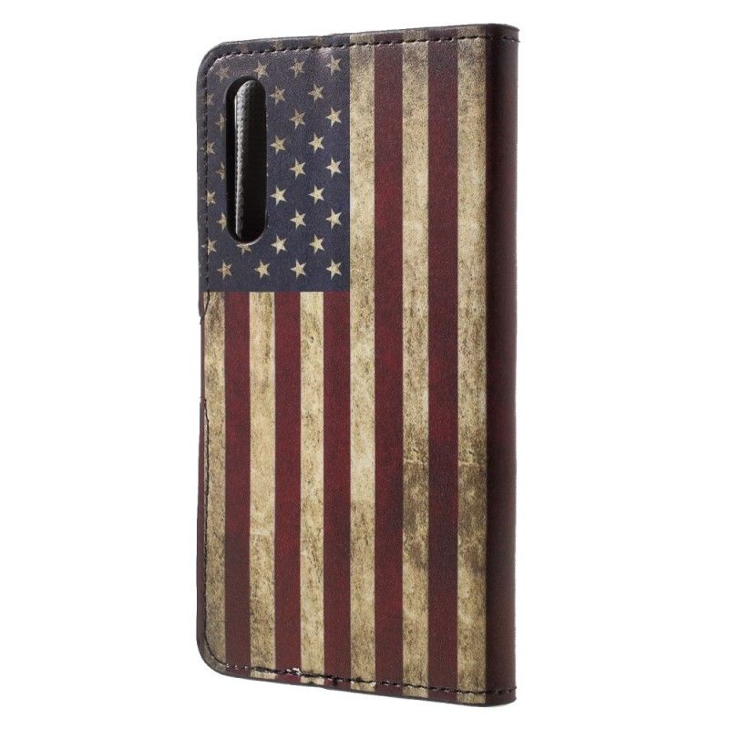 Cover Folio-hoesje Huawei P20 Pro Telefoonhoesje Amerikaanse Vlag