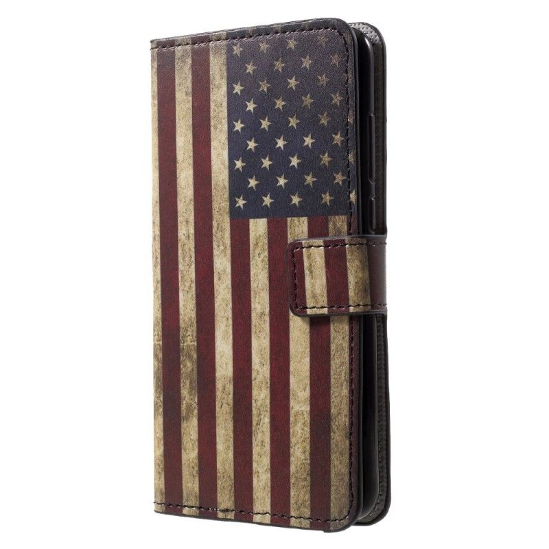 Cover Folio-hoesje Huawei P20 Pro Telefoonhoesje Amerikaanse Vlag