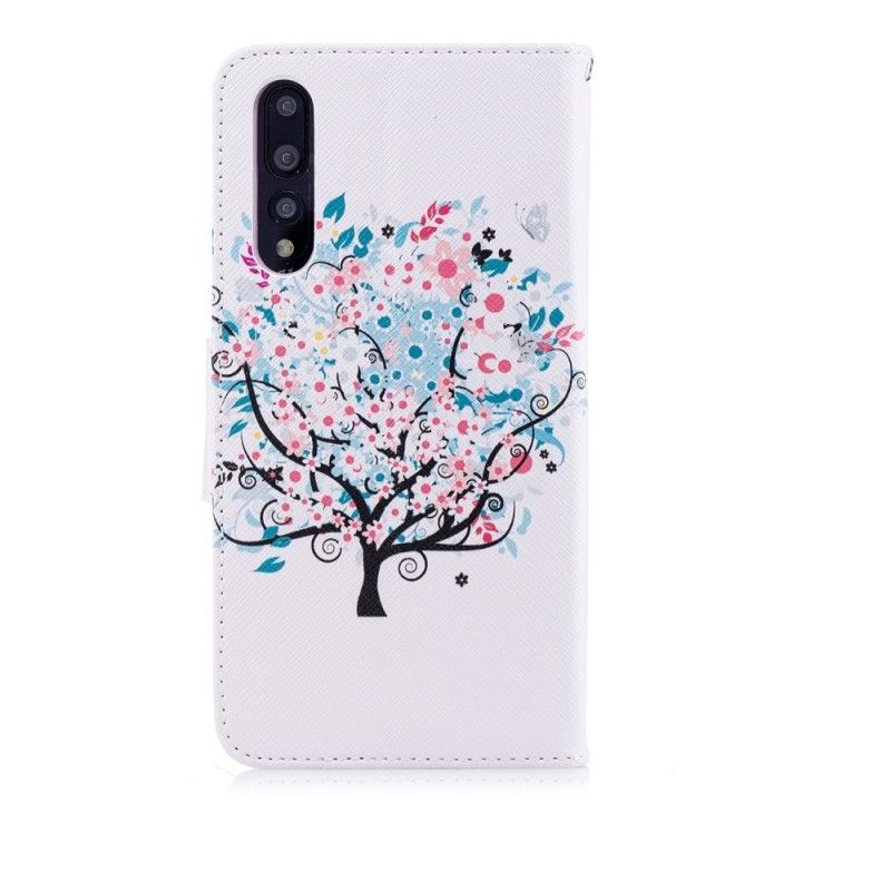 Cover Folio-hoesje Huawei P20 Pro Telefoonhoesje Bloemrijke Boom