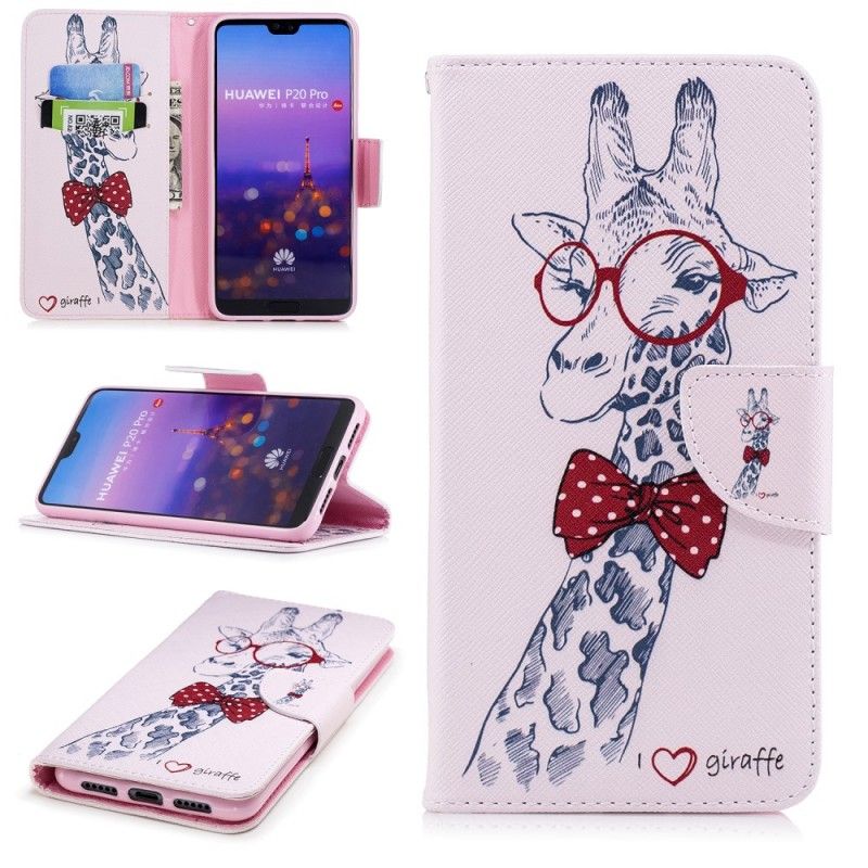 Cover Folio-hoesje Huawei P20 Pro Telefoonhoesje Nerdgiraf