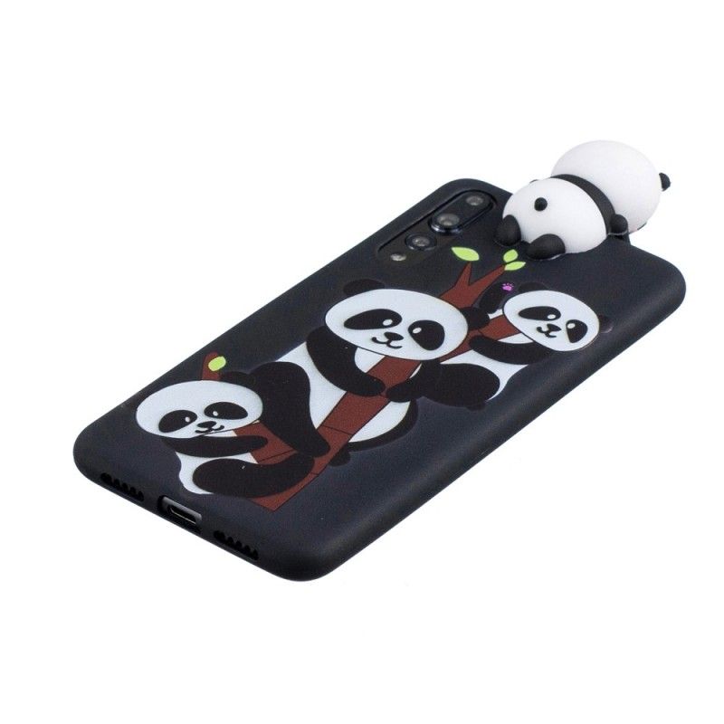 Hoesje Huawei P20 Pro Telefoonhoesje 3D Familie Van Panda'S