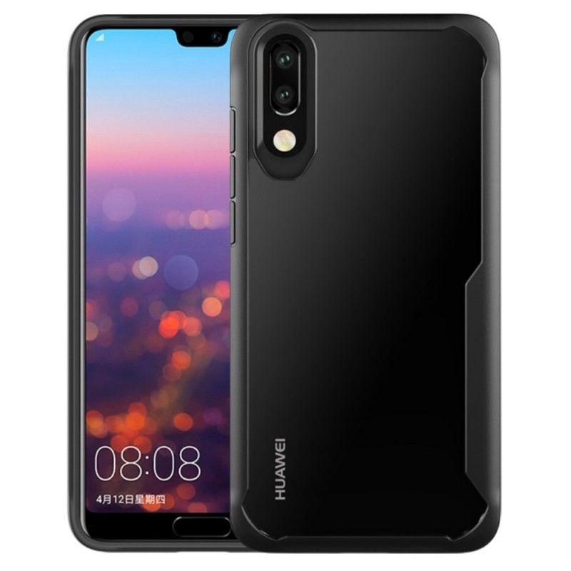 Hoesje voor Huawei P20 Pro Rood Zwart Premium Hybride