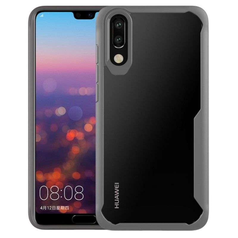 Hoesje voor Huawei P20 Pro Rood Zwart Premium Hybride