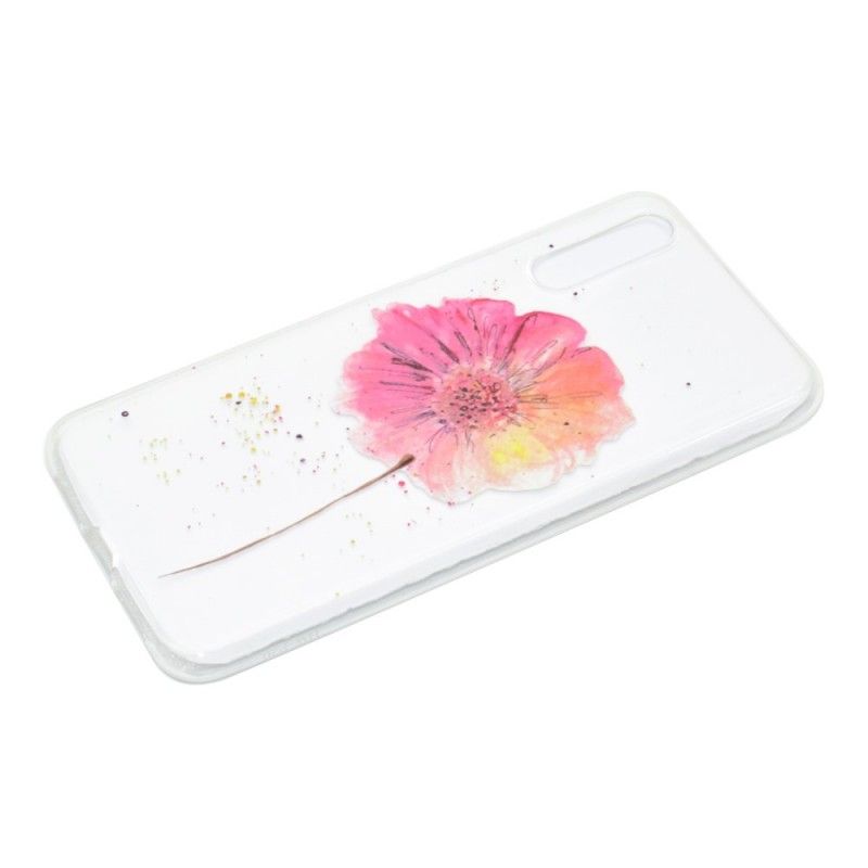 Hoesje voor Huawei P20 Pro Transparante Aquarel Klaproos