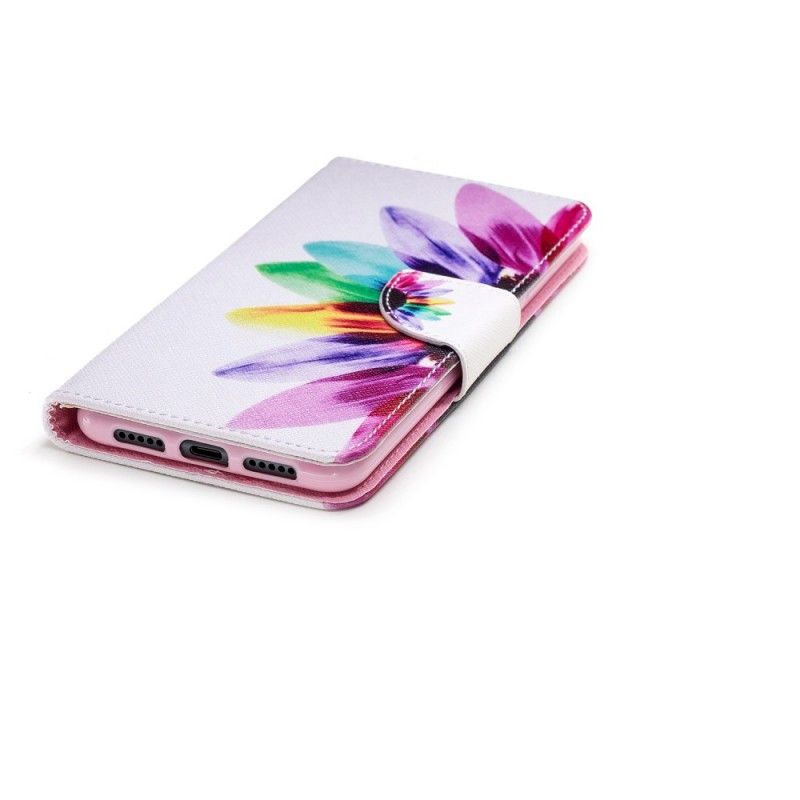 Leren Hoesje Huawei P20 Pro Aquarelbloem