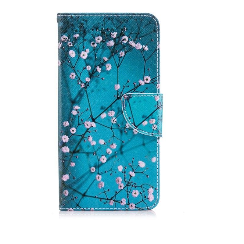 Leren Hoesje Huawei P20 Pro Bloeiende Boom