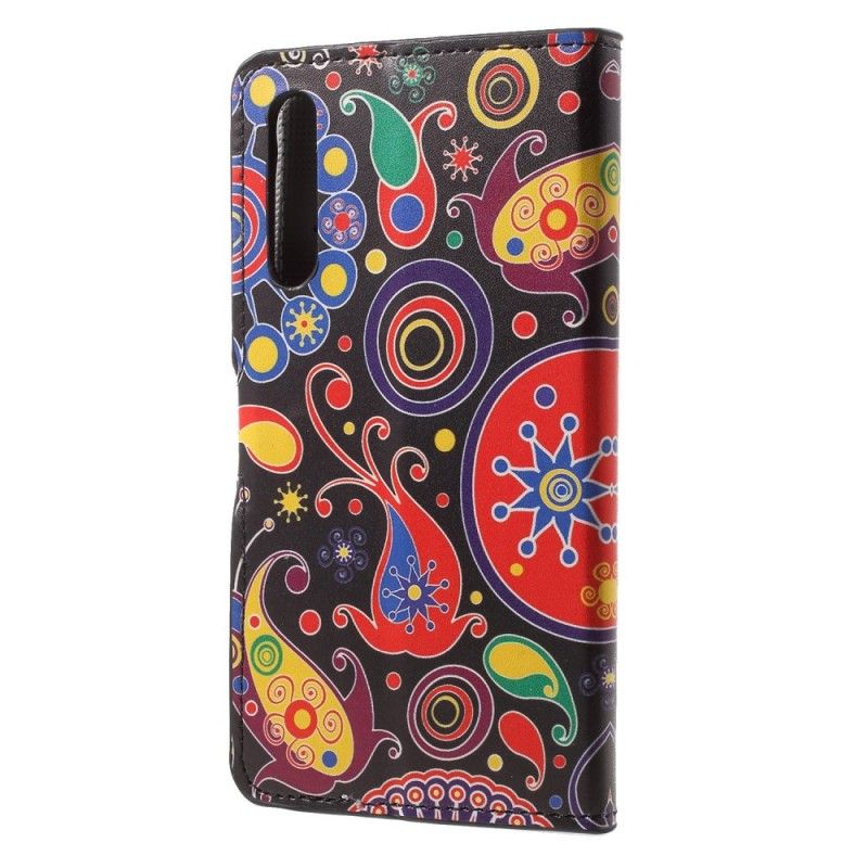 Leren Hoesje Huawei P20 Pro Melkwegontwerp