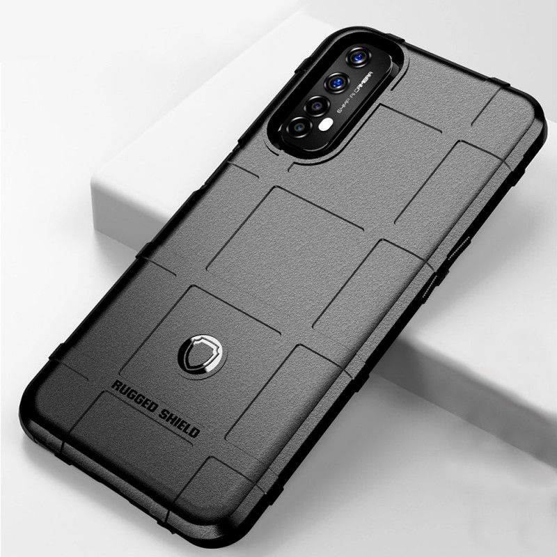 Hoesje Realme 7 Pro Grijs Zwart Robuust Schild