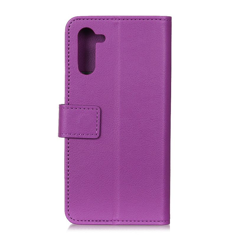 Bescherming Hoesje Samsung Galaxy Note 10 Paars Roze Kunstleer Kwaliteit