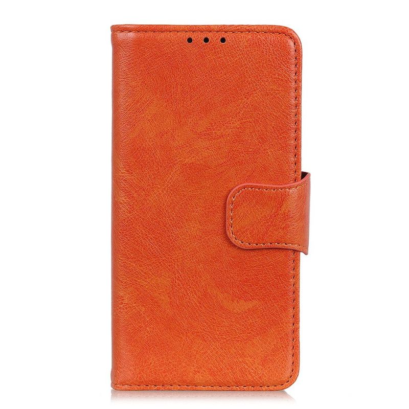 Bescherming Hoesje Samsung Galaxy Note 10 Rood Zwart Glanzend Leereffect